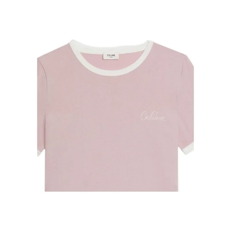 CELINE SS22 T Shirt Women's Pink-4