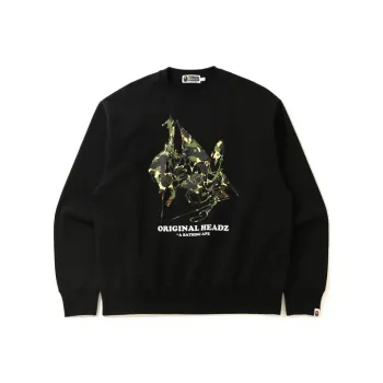 A BATHING APE X Unkle Pointman Logo Relaxed Crewneck