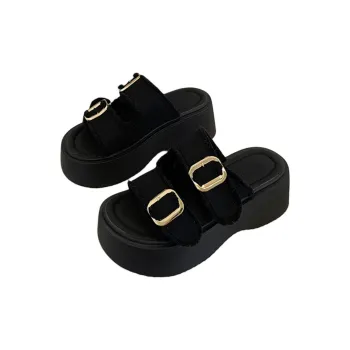 Yamada Hyakuju Slippers Black Blue