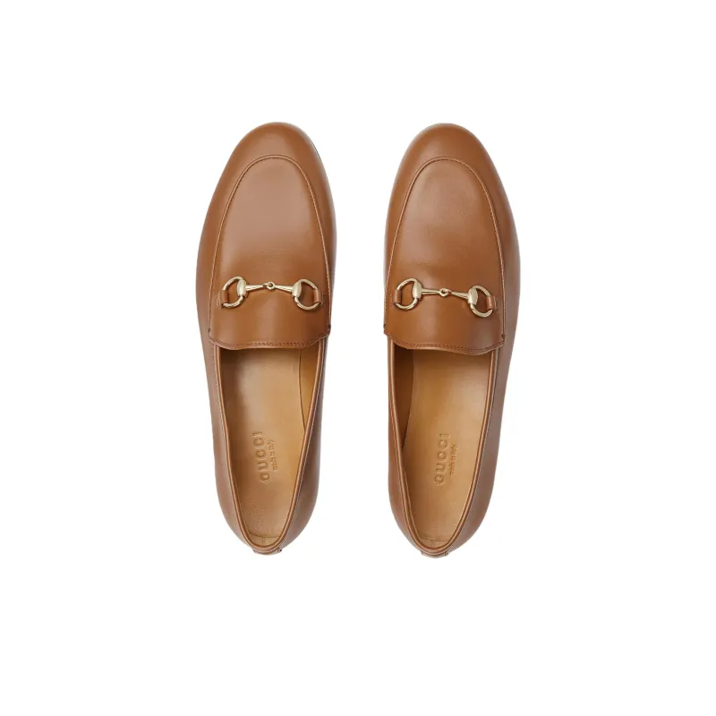 GUCCI Jordaan Casual Single Shoes Women's Brown-4