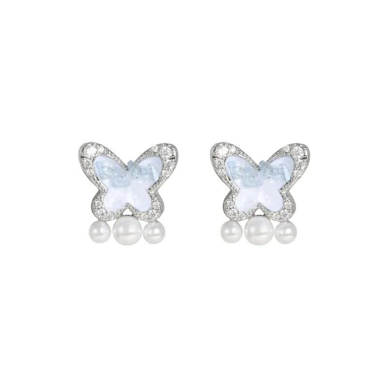 BING STUDIO 925 Silver Needles Stud Earrings Women's-0