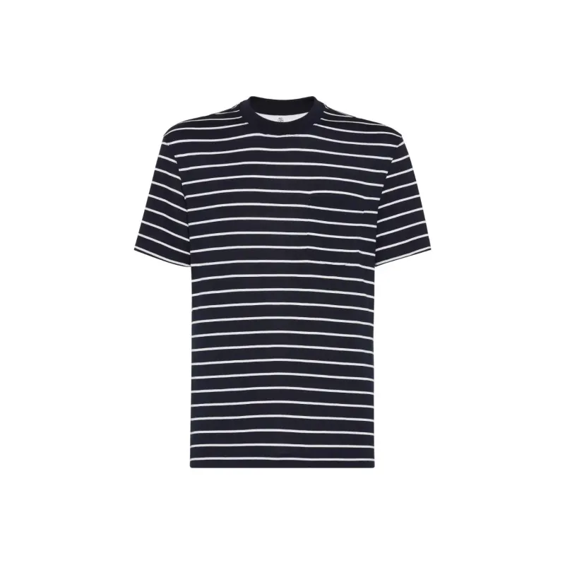 Brunello Cucinelli Striped T Shirt-0