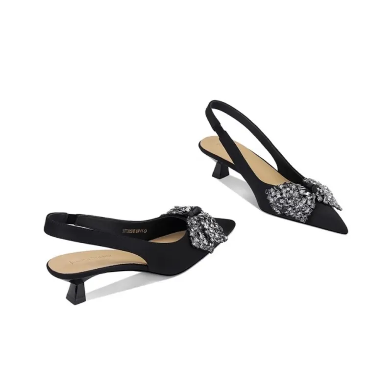 JESSICA SOPHIA Chunky Heel High Heels 3.5cm Women's-6