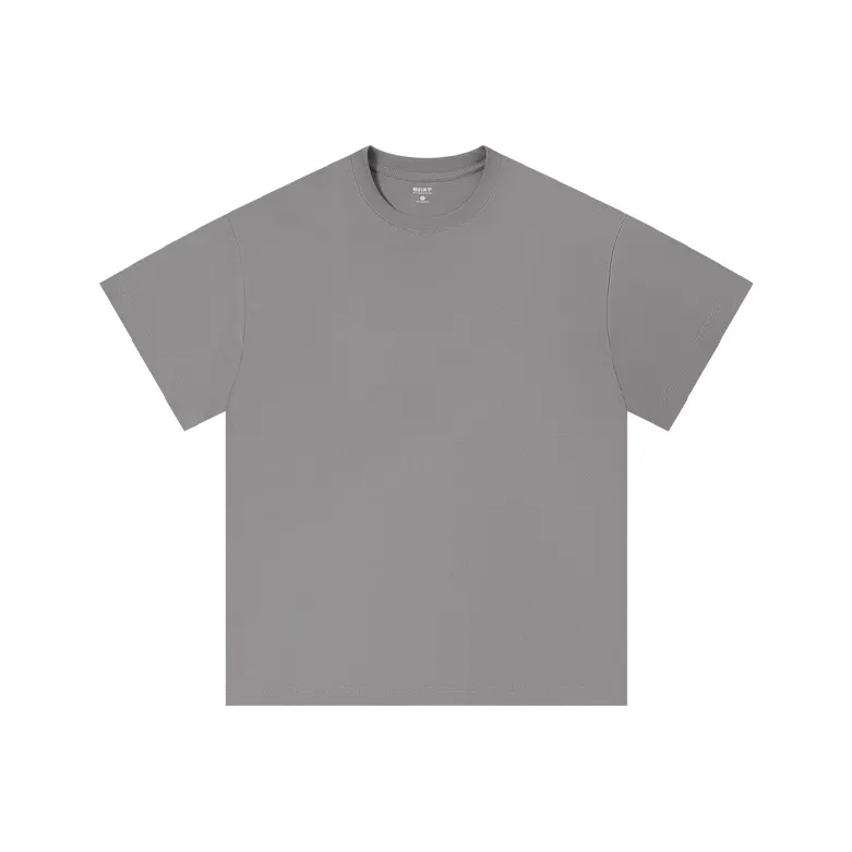 MIANDEMEIXUE Loose Fit Casual Inner Short Sleeved T Shirt Unisex Solid Color-34