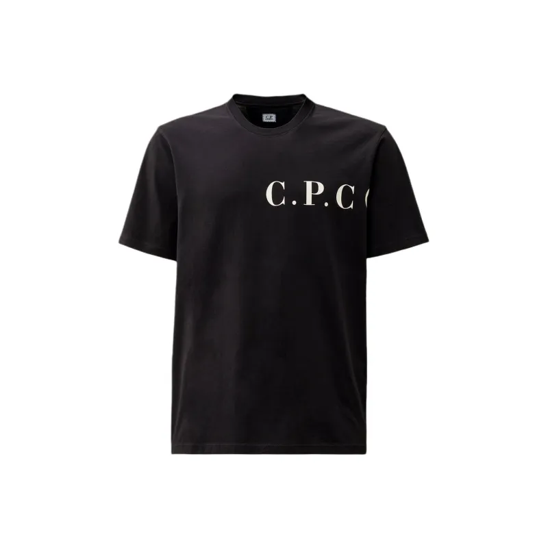 C.P.Company Logo print T shirt-0