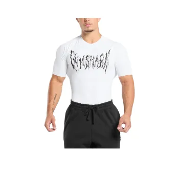 GYMSHARK Graphic Baselayer T Shirt Men's White