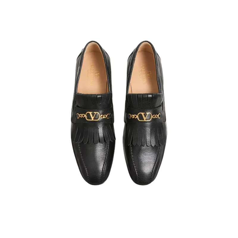 Valentino VLogo Signature Casual Shoes Men's Black-4