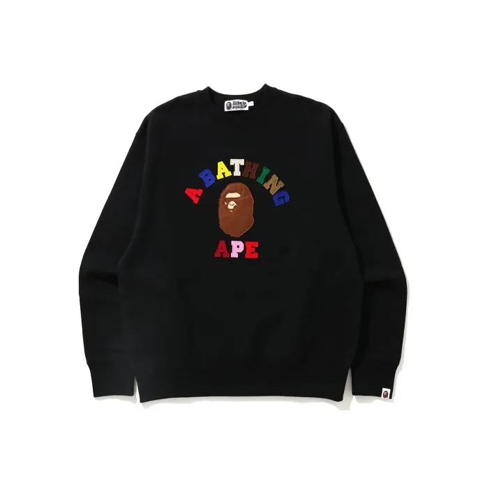 Bape College Applique Relaxed Fit Crewneck-0