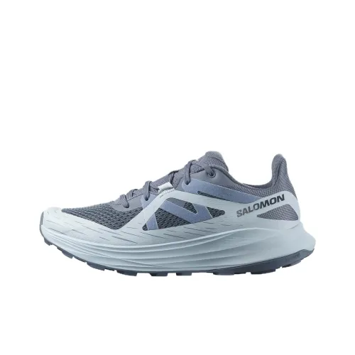 SALOMON ULTRA FLOW Anti Slip Wear Resistant Low Top Trail Running Shoes Women's Blue