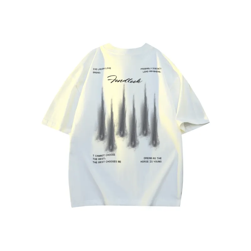 FONDLOOK T Shirt Unisex Upgraded Creamy Apricot-2