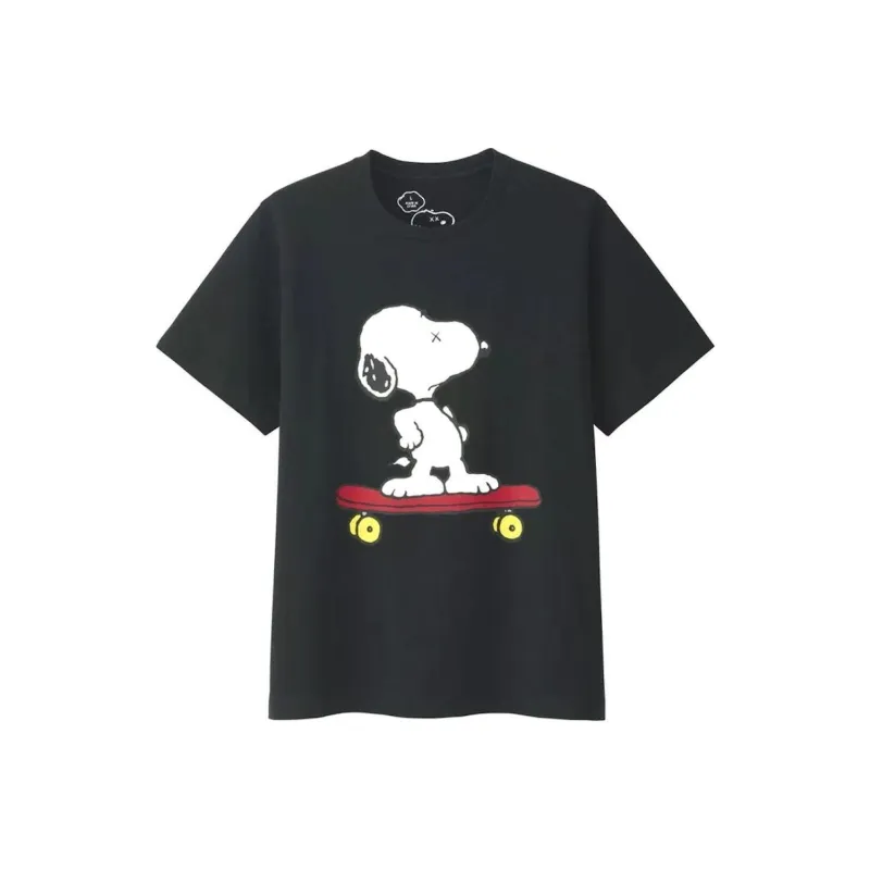 KAWS X Uniqlo X Peanuts Snoopy Skateboarding Tee-0