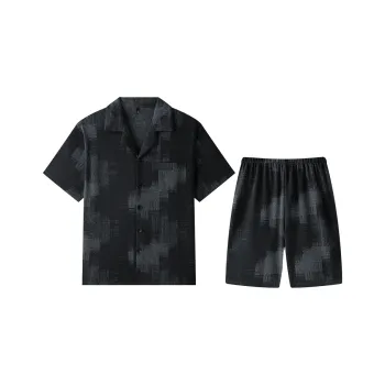Gongdie Pajama Set Men's Dark Gray
