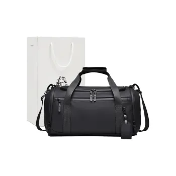 Old Man's Head Fabric Travel Bag Men's Black