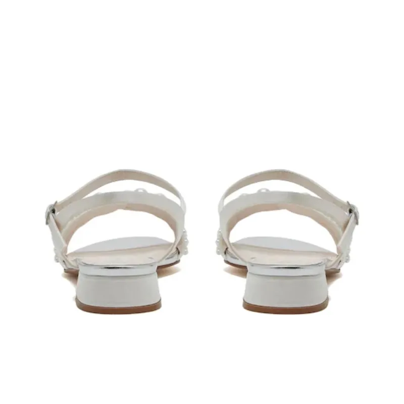 Stuart Weitzman/SW GOLDIE 35 BLOCK SANDAL Strap Sandals 3.5cm Women's Silver-2