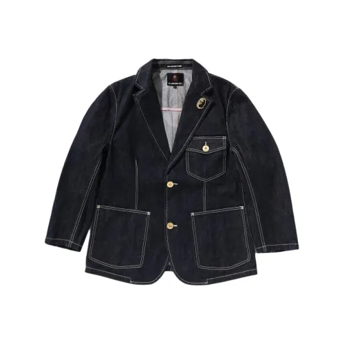A BATHING APE Denim Jacket Men's Black