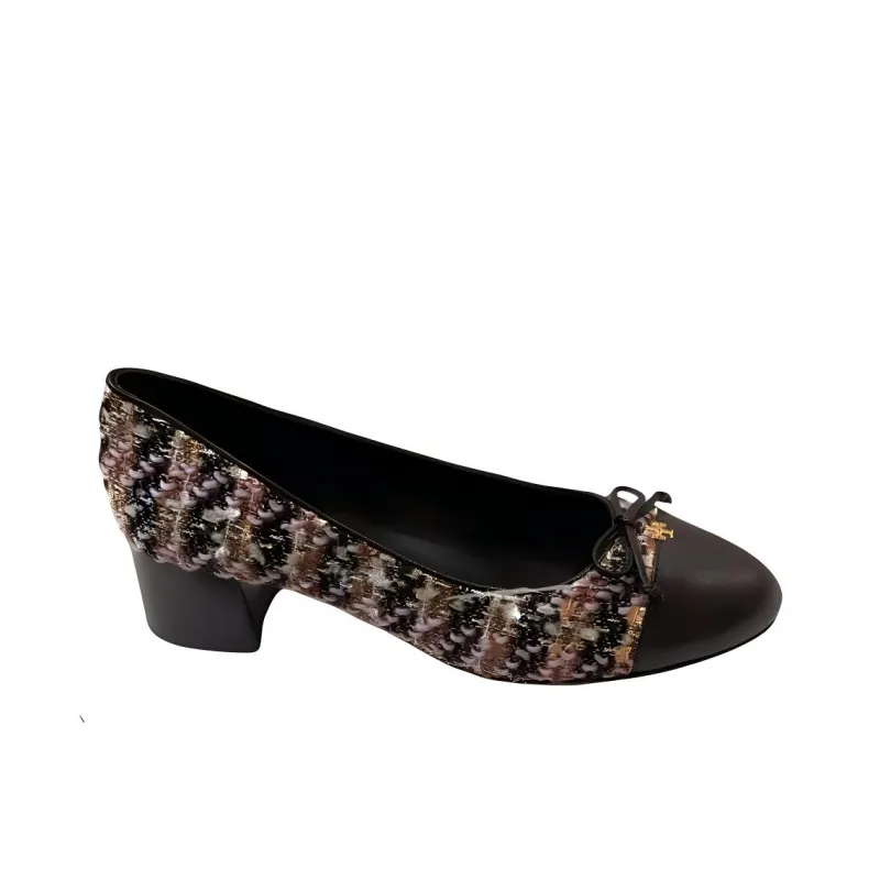 TORY BURCH Chunky Heel High Heels Women's Black-1