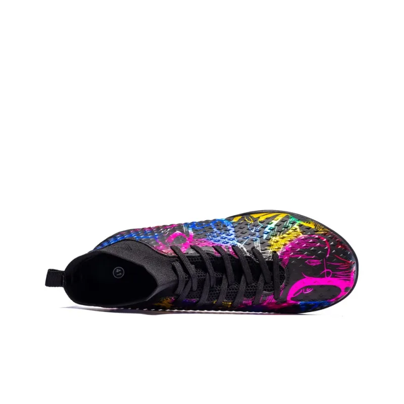 QIUTEXIONG FG Rubber Long Studs TF Rubber Broken Studs Soft Ground Firm Ground Balance Soccer Shoes Unisex-16