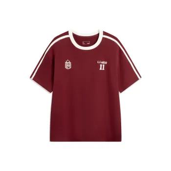 LiNing Sports Life Collection T Shirt Unisex Bicycle Red