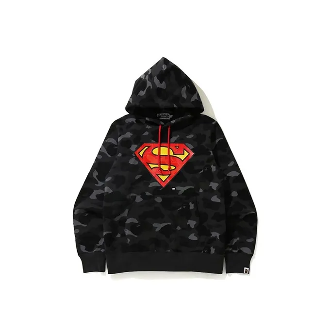 A BATHING APE X Dc Superman Camo Pullover Hoodie-0