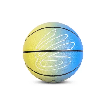 Under Armour CURRY Gradient Collection PU Basketball Blue Yellow Gradient Collector's Level Size 7 Ball Training Unisex