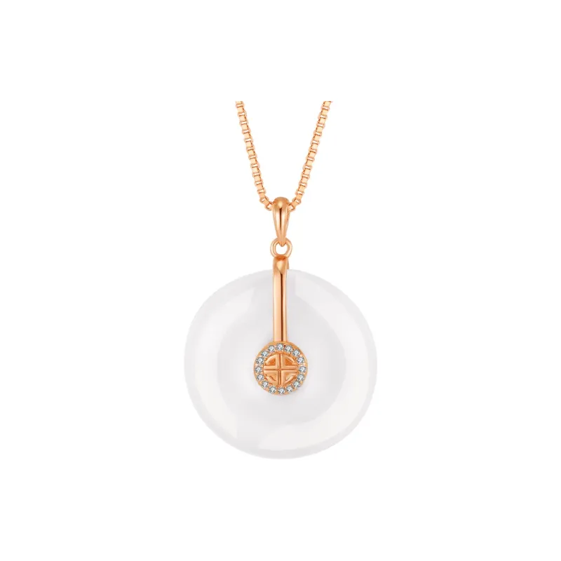 SHUIBEI Chalcedony Jade Necklaces Women's-0