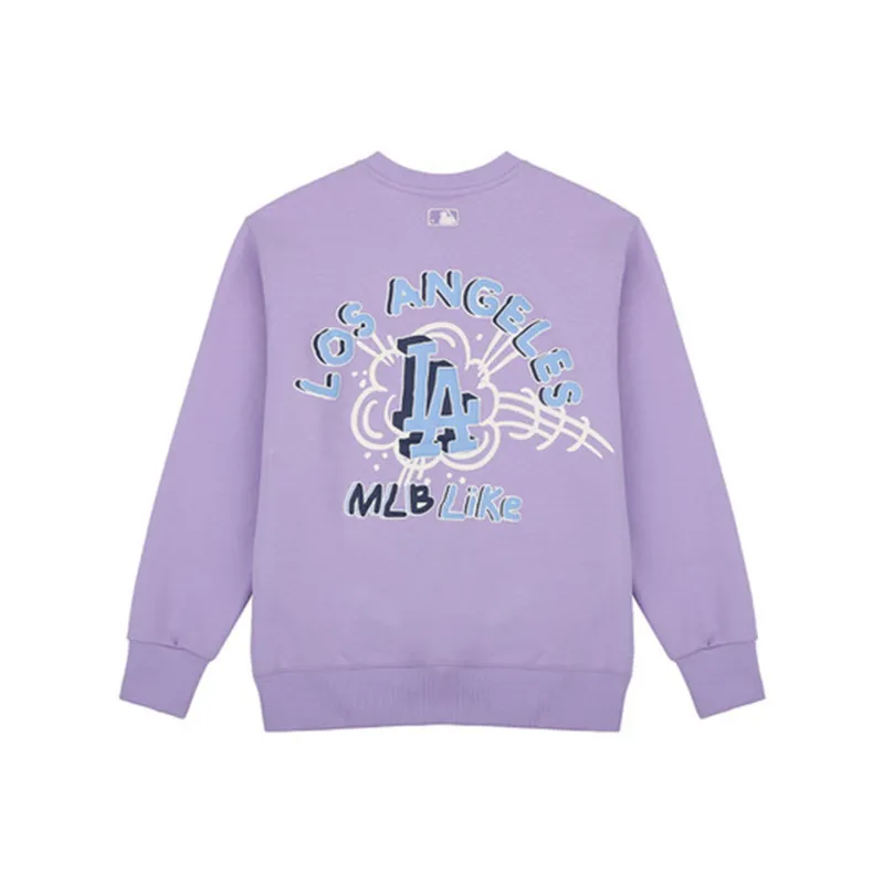 MLB Crew Neck Sweatshirt Unisex Purple-0