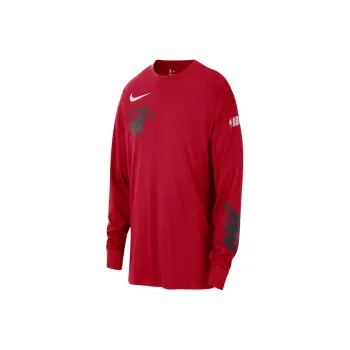 Nike Miami Heat Courtside City Edition Men's Nike Nba Max90 Long Sleeve T Shirt