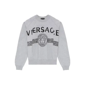 VERSACE Sweatshirts Men Gray