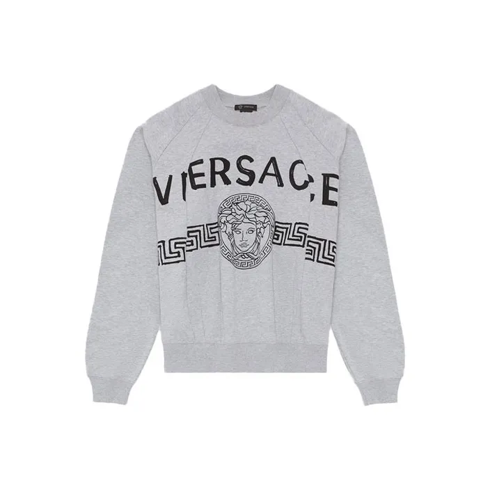 VERSACE Sweatshirts Men Gray-0