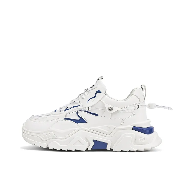 JKEM Cushioned Wear Resistant Height Increasing Low Top Chunky Sneakers Men's-5