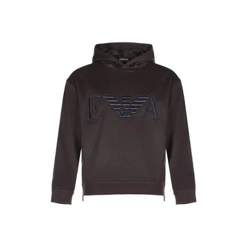 EMPORIO ARMANI Sweatshirts Men Chocolate Brown