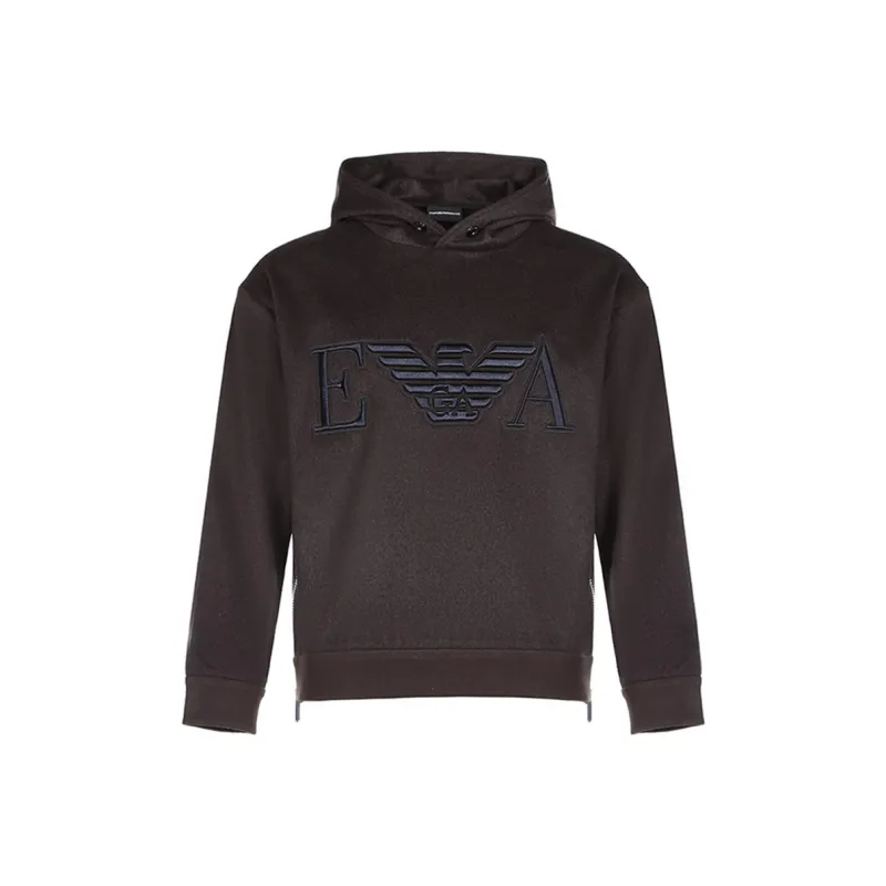 EMPORIO ARMANI Sweatshirts Men Chocolates Brown-0