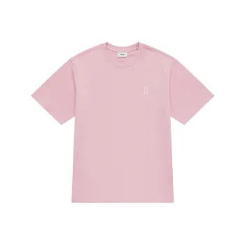 MLB Boston Red Sox Basic Collection SS25 T Shirt Unisex Heather Gray Pink