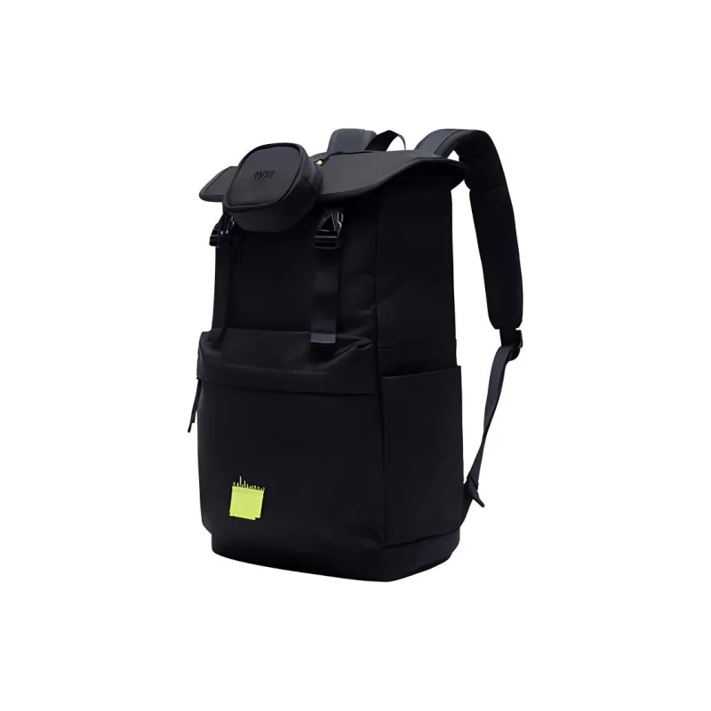 Anta Life Collection Fabric Backpack Unisex Black-1