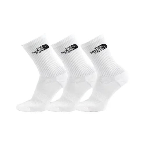 THE NORTH FACE Mid Calf Socks Men's 3 Pack White