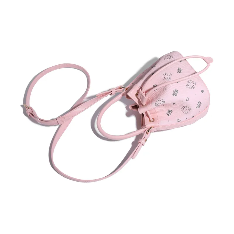 ALI THE FOX Synthetic Leather Shoulder Bag Regular Women's Pink/Custard-6