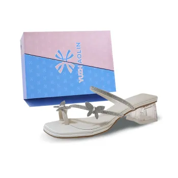 YUZHAOLIN Rubber Sole Slip Resistant Abrasion Resistant Slide Slippers Women's