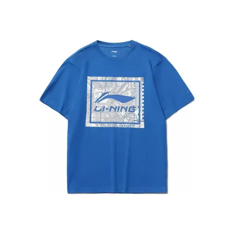 LiNing T Shirt Men's Light Blue-0