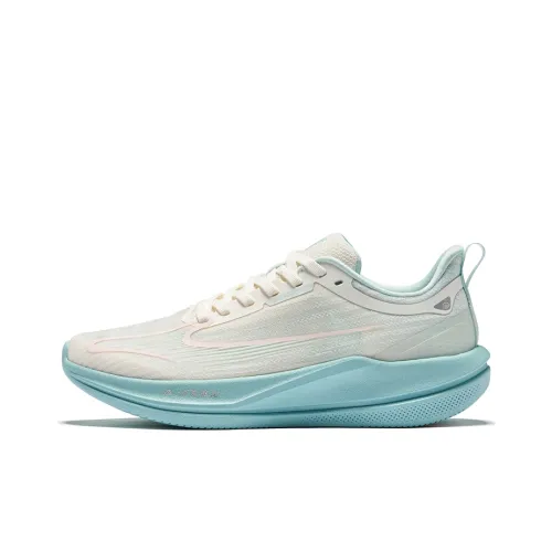 Erke Water Float 6MAX Running Shoes Women's Low Top Microcrystal White Clear Blue