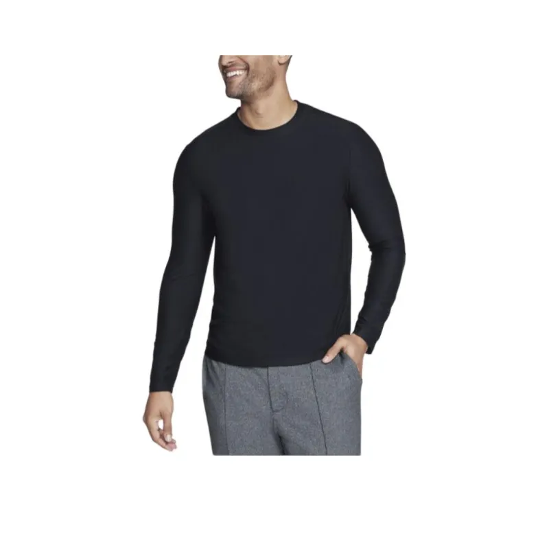 Skechers Go Dri All Day Long Sleeve Tee T-Shirt Men's Black-0