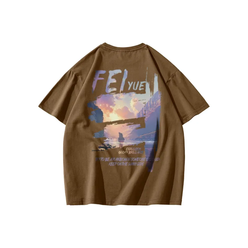 Feiyue Short Sleeved T Shirts Unisex-24