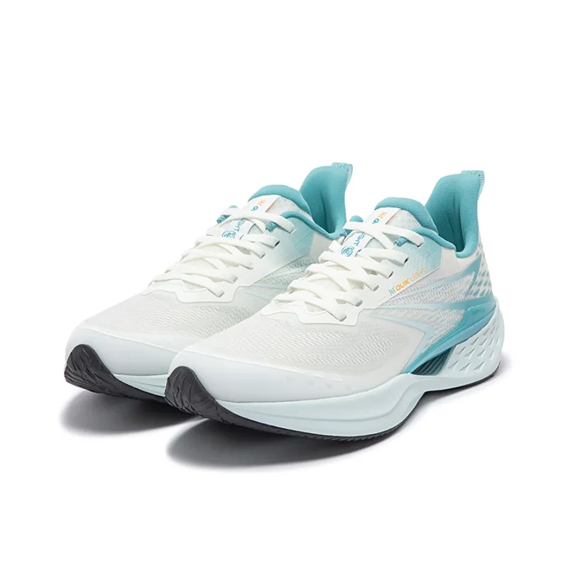 361° Anti Slip Wear Resistant Low Top Casual Running Shoes Men's White Glaze Celadon Green-2