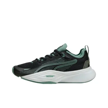 PUMA Pwr Nitro Anti Slip Wear Resistant Low Top Training Shoes Men's Black Green