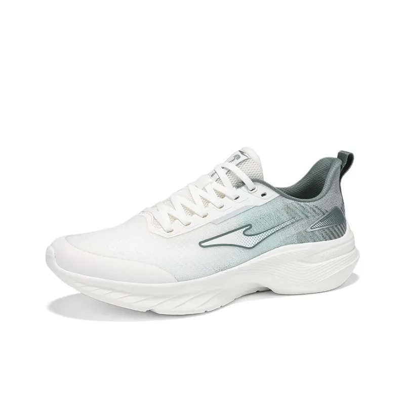Erke Cushioning Breathable Lightweight Low Top Casual Running Shoes Men's Microcrystal White Pine Frost Green-2