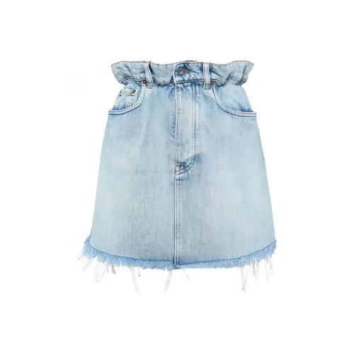 MIU MIU FW21 Denim Short Skirts Women's Blue