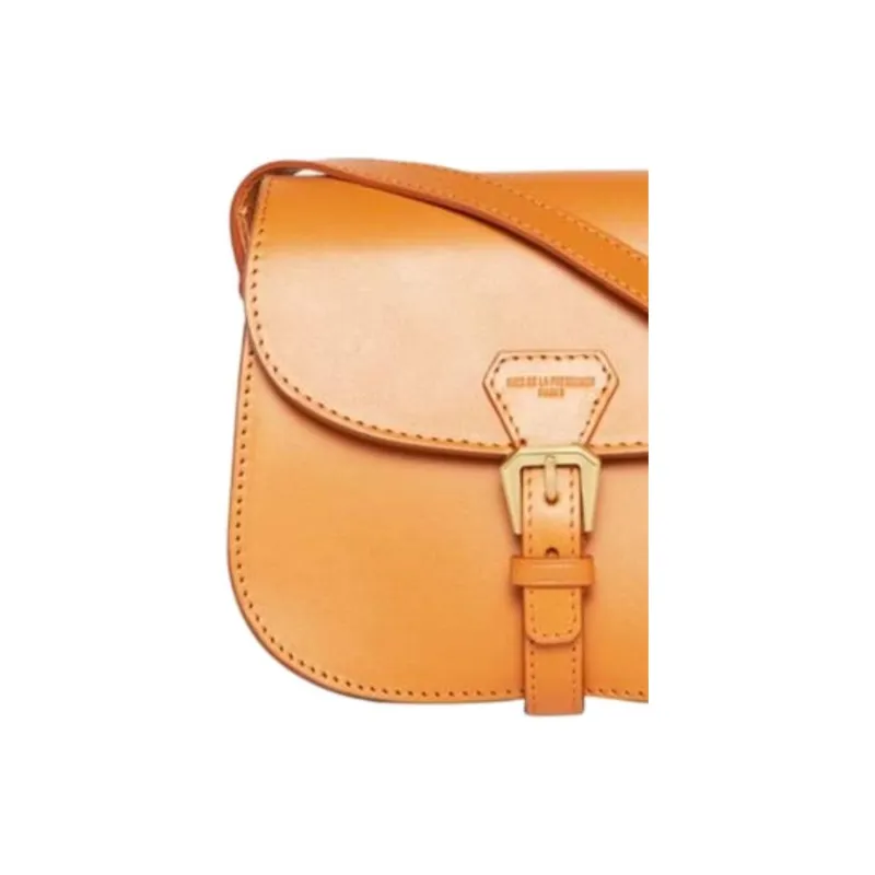 INES DE LA FRESSANGE Cow Leather Crossbody Bag Women's Camel-2