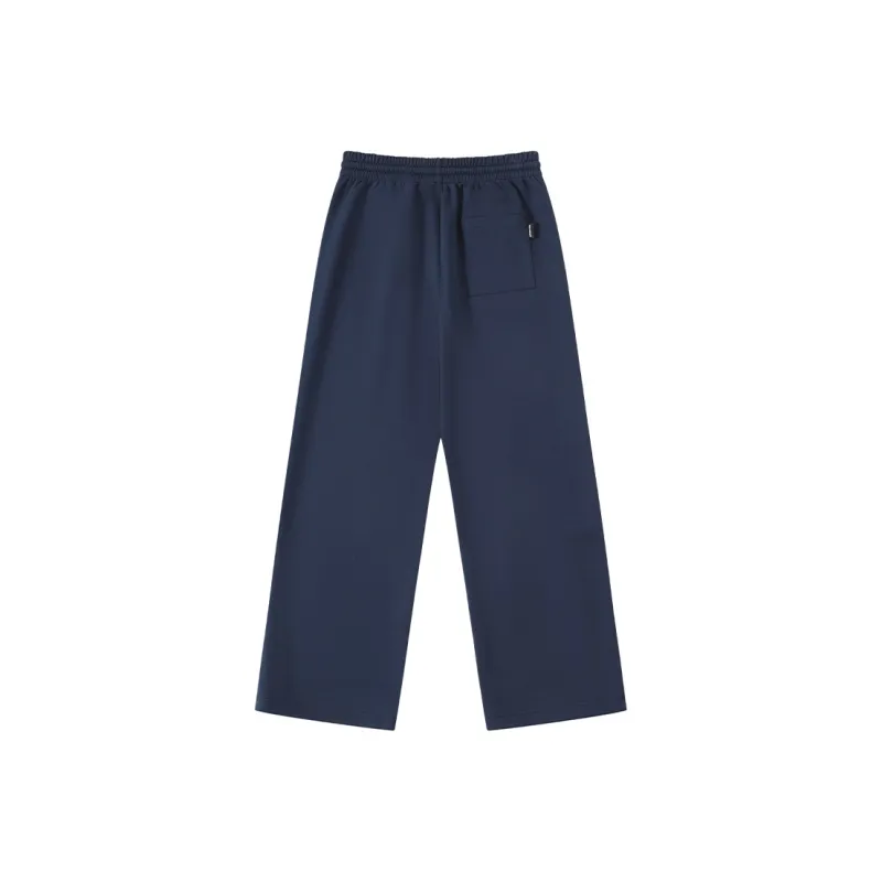 Apparition Knitted Sports Pants Unisex Navy Blue-1