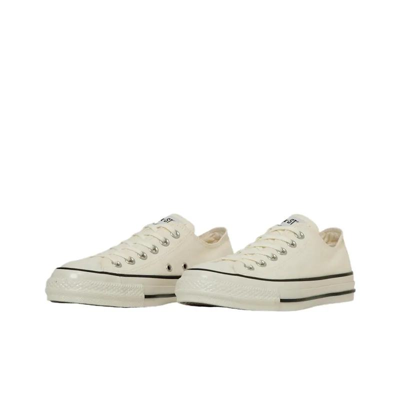Converse All Star Aged Impact Resistant Low Top Canvas Shoes Unisex Gray White-2