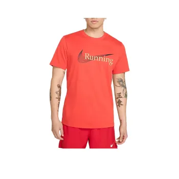 Nike Dri Fit T Shirt Men's Light Deep Red