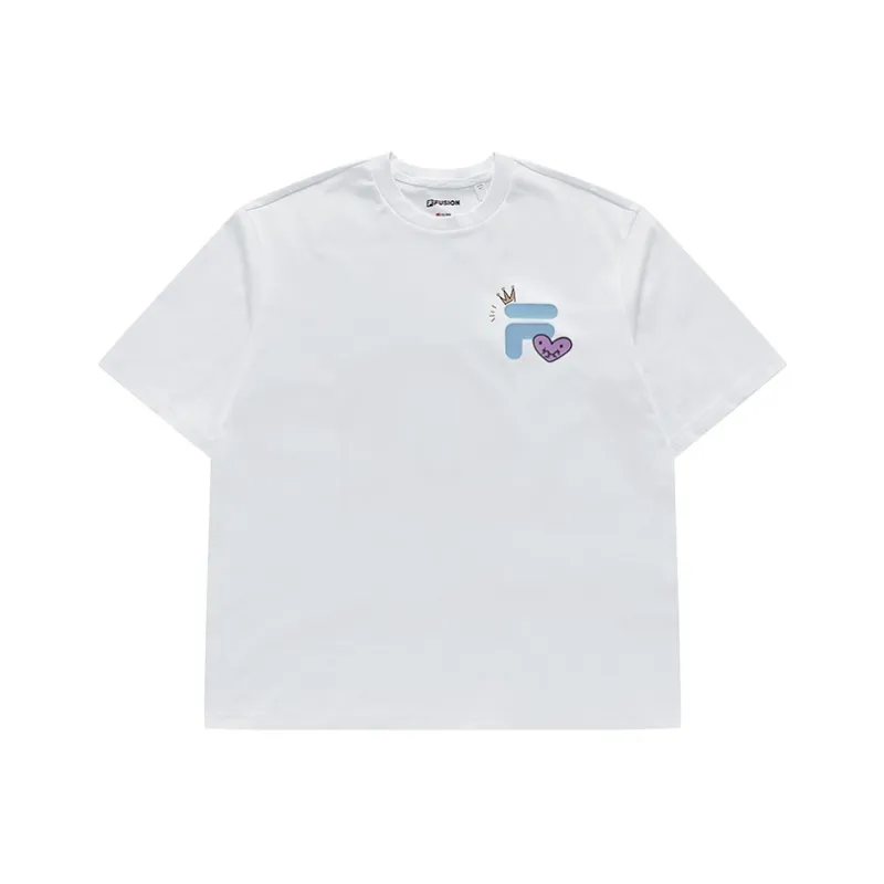 FILA FUSION T Shirt Unisex Standard White-0